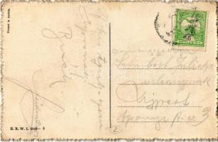 Boldog új évet! / New Year, black man jumping on mushroom. B.K.W.I. 2966-5