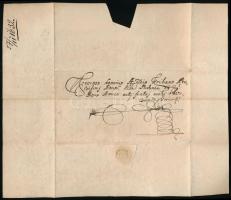 1632 Gaffor a Paar postamester saját kézzel írt cito cito citissime (sürgős) levele. A Paar-család h...