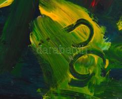 Csepeli Németh Miklós (1934-2012): Vitorlások a Balatonon. Olaj, papír, jelzett, 70x100 cm