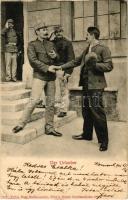 1901 Der Urlauber / Austro-Hungarian K.u.K. military, soldier on leave (EK)