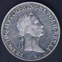 1833B 20kr Ag kis "B" T:1/2 juszt.