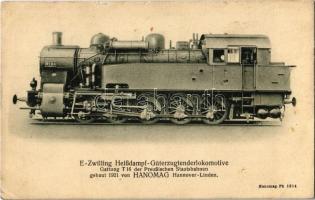 E-Zwilling Heissdampf-Güterzugtenderlokomotive, Gattung T 16 der Preussischen Staatsbahnen gebaut 1921 von Hanomag Hannover-Linden / German locomotive (EB)