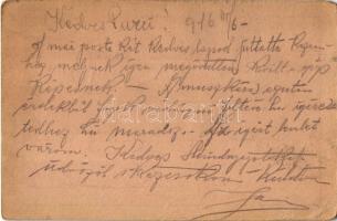 1916 Első világháborús tábori postai levelezőlap a Központi Hatalmak uralkodóival: V. Mehmed, II. Vi...