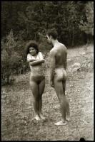 cca 1976 Piroska kis kalandja az erdőben a farkassal, szolidan erotikus felvételek, 25 db vintage NE...