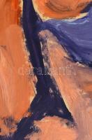 Csepeli Németh Miklós (1934-2012): Bikinis hölgy társaságban. Olaj, papír, farostra kasírozva, jelze...