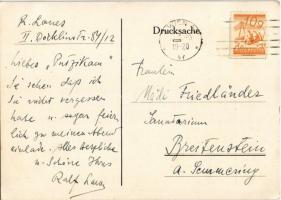 1929 Konzertdirektion Georg Kugel, Wien VII. Fassziehergasse. Kleiner Musikvereins-Saal: Celloabend ...