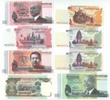 Kambodzsa 1999-2014. 50R-2000R (8xklfl) T:I Cambodia 1999-2014. 50 Riels - 2000 Riels (8xdiff) C:Unc