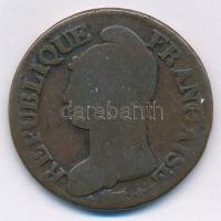 Franciaország 1796-1797. LAN 5/A 5c Br T:3
France 1796-1797. LAN 5/A 5 centimes Br C:F
Krause KM#6...