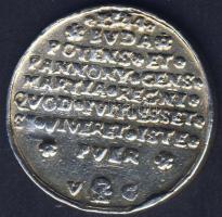 1544. Posthumus 1/4 Tallér Ag I. Lajos halála után vert 1/4 Tallér formájú és súlyú koronázási zseto...