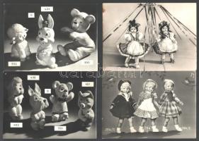 cca 1960 Gyermekjátékok, 13 db vintage fotó, 13x18 cm