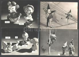 cca 1960 Gyermekjátékok, 13 db vintage fotó, 13x18 cm