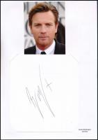 Ewan Mc Gregor színész saját kezű aláírása és fotója / actor autograph signature with photo