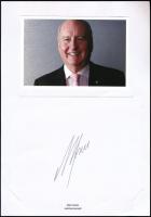 Alan Jones autóversenyző saját kezű aláírása és fotója / car racer autograph signature with photo