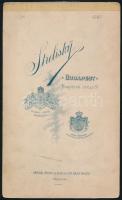 1897 Budapest, Strelisky Sándor (1851-1922) császári és királyi  udvari fényképész műtermében készül...