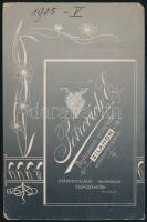 1905 Zilah, Petrovich E. fényképészeti műteremben készült, vintage fotó, kabinetfotó méretben, 16,4x...