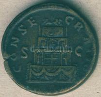 Római Császárság DIVUS ANTONINUS PIUS 138-161. Sestertius Marcus Aurelius alatt verve! T:2/3+ R!