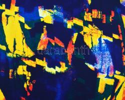 Joseph Kádár (1936-2019): Fénymozgás. Szitanyomat, papír, jelzett, számozott (95/100), hátoldalán a ...