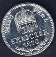 1870KB 10kr Ag "rozettás" T:1