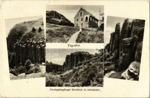 1941 Tapolca, Szent György-hegyi kőzsákok és turistaház, bazaltoszlopok. Hungária könyvnyomda kiadása