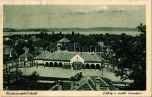 1943 Zamárdi, Balaton-Zamárdi; Vasútállomás, látkép (Rb)