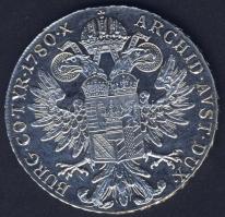 Ausztria 1780. Thaler Ag "Maria Theresia" utánveret T:1/2