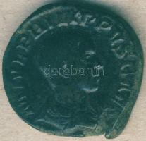 Római Császárság II.PHILIPPUS 244-249. Sestertius T:3+ lapkahibából eredő repedés