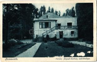 1927 Balatonlelle, Ferenc József kórház üdülőtelepe (kopott sarkak / worn corners)