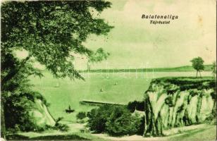 1923 Balatonaliga (Balatonvilágos), táj részlet, látkép (Rb)