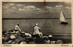 1932 Balaton, horgászat (fl)