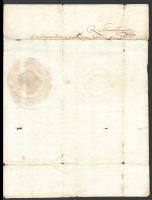 1712 III. Károly levele Pozsony vármegye közösségének a katonaság téli elszállásolásáról és eltartás...