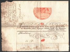 1764 Mária Terézia levele Újvidék (ma: Novi Sad, SR) magisztrátusának, amelyben utasítja a városi ta...