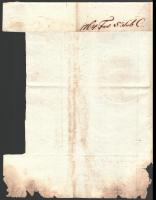 1764 Mária Terézia levele Újvidék (ma: Novi Sad, SR) magisztrátusának, amelyben utasítja a városi ta...