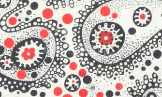 Lehel István (1917-1973): Mozaikok, sejtek. Akvarell, tus, papír, jelzett és datált (1972.III.16.), ...