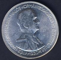 1930. 5P Ag "Horthy jobbra" T:2+