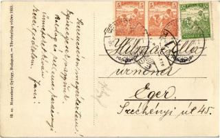 Vencsellő (Gávavencsellő), utca házromokkal a románok pusztítása után (EK)