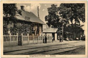 1929 Szigetszentmiklós, vastúállomás / Bahnhof / railway station