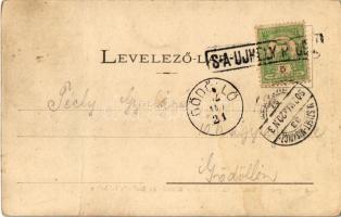 1902 Bodrogolaszi, Bodrog-Olaszi; Gróf Lónyay Elemér és Stefánia lakhelye és kastélya télen (fa)