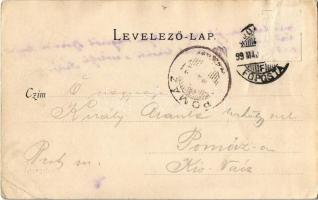 1899 Budapest XI. Gellért-hegy (Gellérthegy), Citadella / Blocksberg. Divald Károly 5.  (Rb)