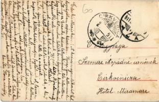 1911 Budapest II. Margit körút, villamosok, Margitpark Kávéház, háttérben a Rózsadomb (fa)