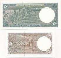 Bangladesh 1981. 5T + 1988. 20T T:I 
Bangladesh 1981. 5 Taka + 1988. 20 Taka C:Unc Krause#25,27