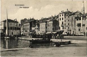 Rovinj, Rovigno; Rive Sottomuro / port view / kikötő (EK)