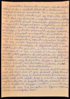 1972 Weöres Sándor (1913-1989) költő, író saját kezű, tintával írt kézirata Dala László, a Természet...