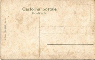 SMS Bellona az Osztrák-Magyar Haditengerészet uszály laktanyája a matrózoknak (ex SMS Kaiser) / K.u....