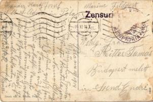 1914 Rückzug des Unterseebootes nachdem das Panzerschiff vom Torpedo getroffen wurde / WWI Austro-Hu...