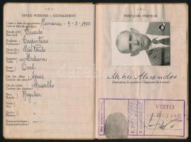 1953 Brazil útlevél romániai magyar férfi részére / Brasilian passport for Hungarian from Romania