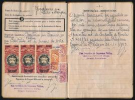 1953 Brazil útlevél romániai magyar férfi részére / Brasilian passport for Hungarian from Romania