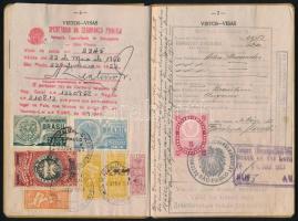 1953 Brazil útlevél romániai magyar férfi részére / Brasilian passport for Hungarian from Romania