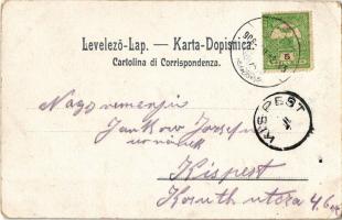 1908 Fiume, Rijeka; Svetiste na Trsata, Altar, Sanctuarium / Trsat castle and church interior. Art N...