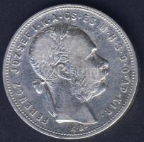 1881. 1Ft "széles címer" Huszár 2140a címer szélesebb, szlavón címerállatnak mind a 4 lába...