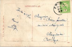 1914 Zsibó, Jibou; Báró Wesselényi kastély, kert. W. L. Bp. 7094. / castle and garden